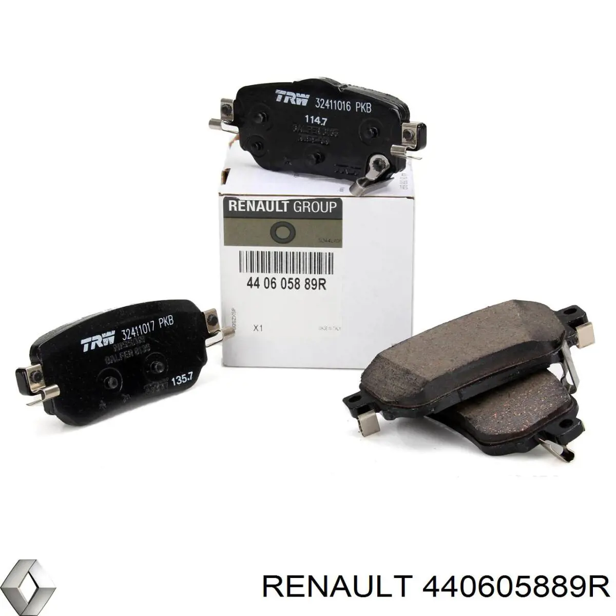 Compre 440605889R Renault (RVI) Sapatas do freio traseiras de disco