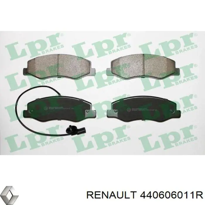 440606011R Renault (RVI) Sapatas do freio traseiras de disco