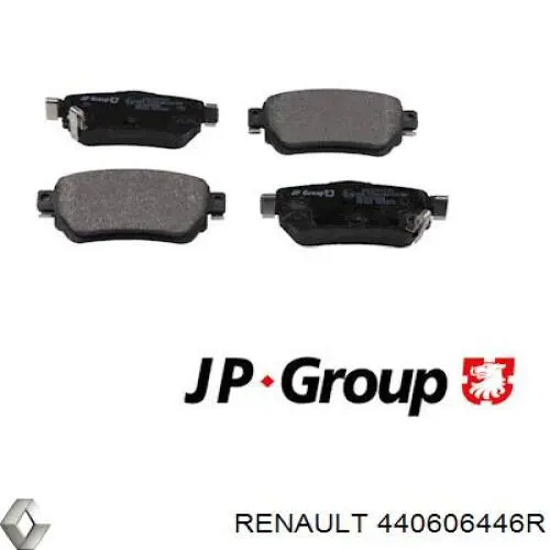 Compre 440606446R Renault (RVI) Sapatas do freio traseiras de disco