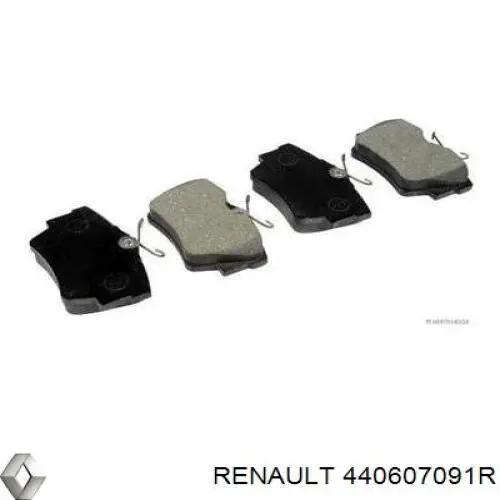 Sapatas do freio traseiras de disco Renault (RVI) 440607091R preço, a partir de 25,83 USD
