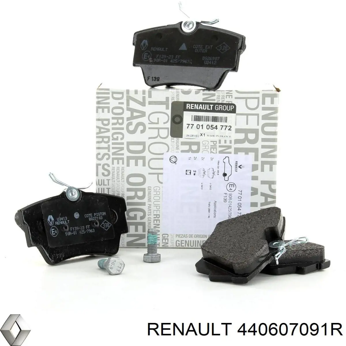 Compre 440607091R Renault (RVI) Sapatas do freio traseiras de disco