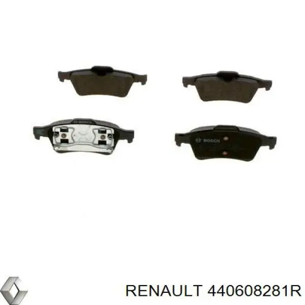 Compre 440608281R Renault (RVI) Sapatas do freio traseiras de disco