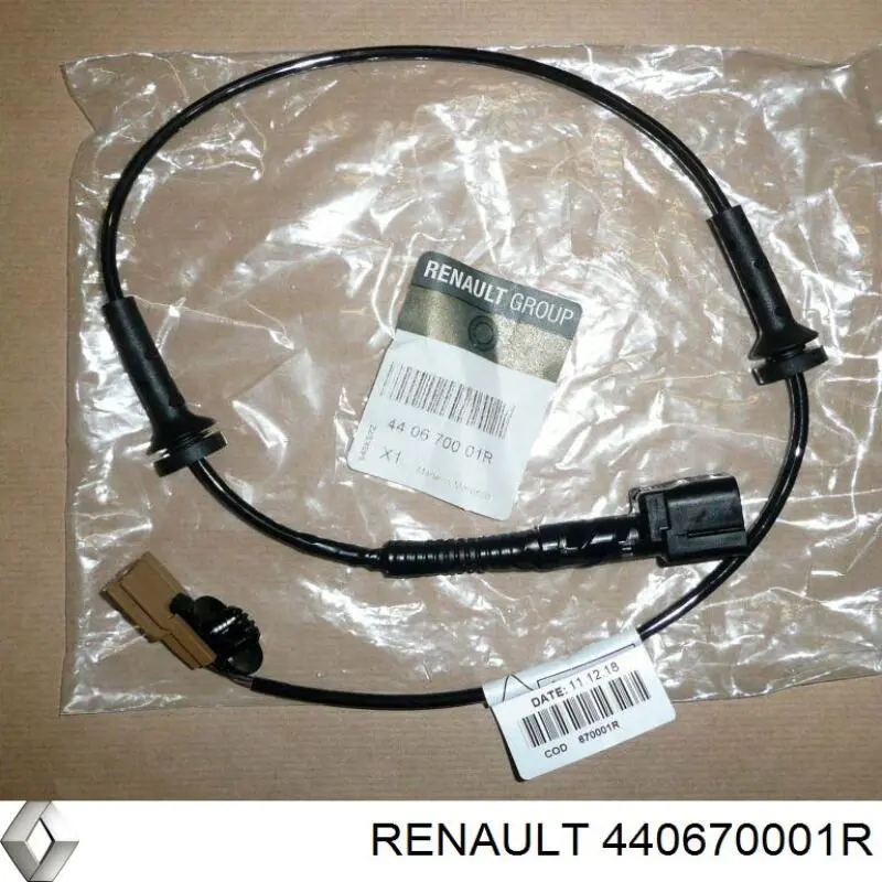 440670001R Renault (RVI) Fio traseiro de sensor de desgaste das sapatas do freio