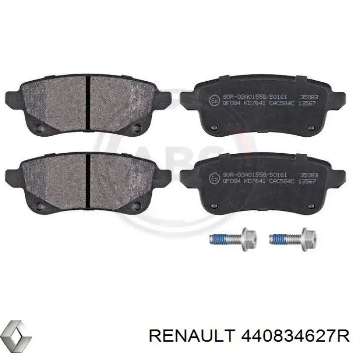 Sapatas do freio traseiras de disco Renault (RVI) 440834627R preço, a partir de 25,17 USD