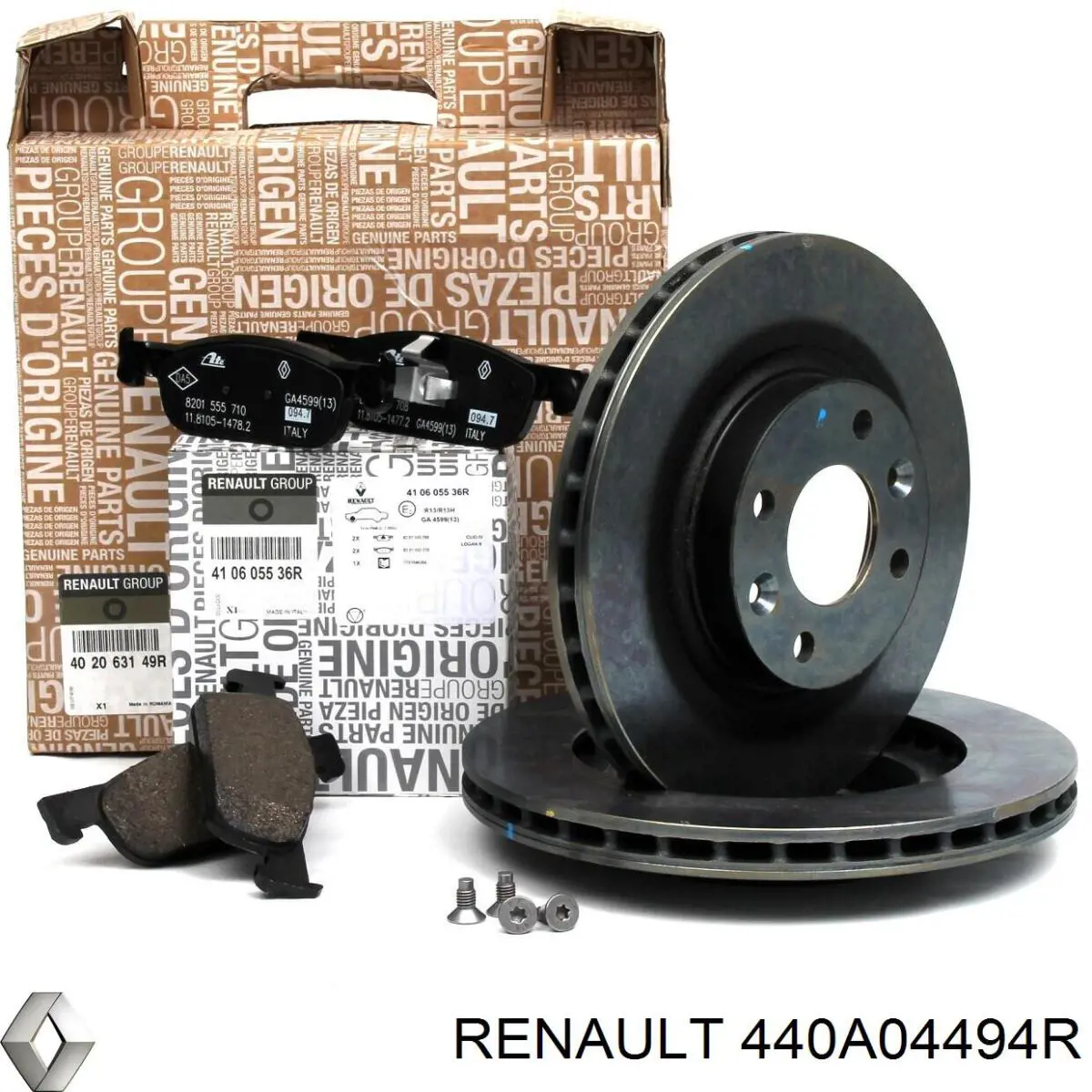 Compre 440A04494R Renault (RVI) Kit de reparação dos freios traseiros
