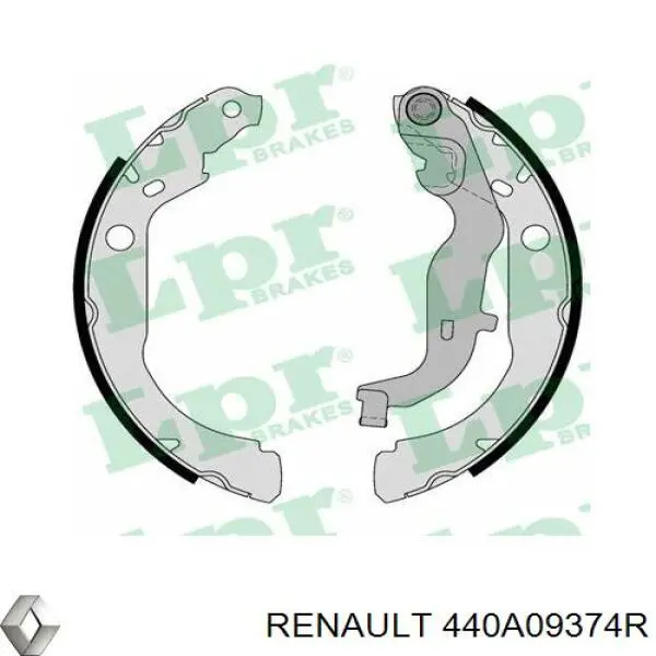Compre 440A09374R Renault (RVI) Sapatas do freio traseiras de tambor