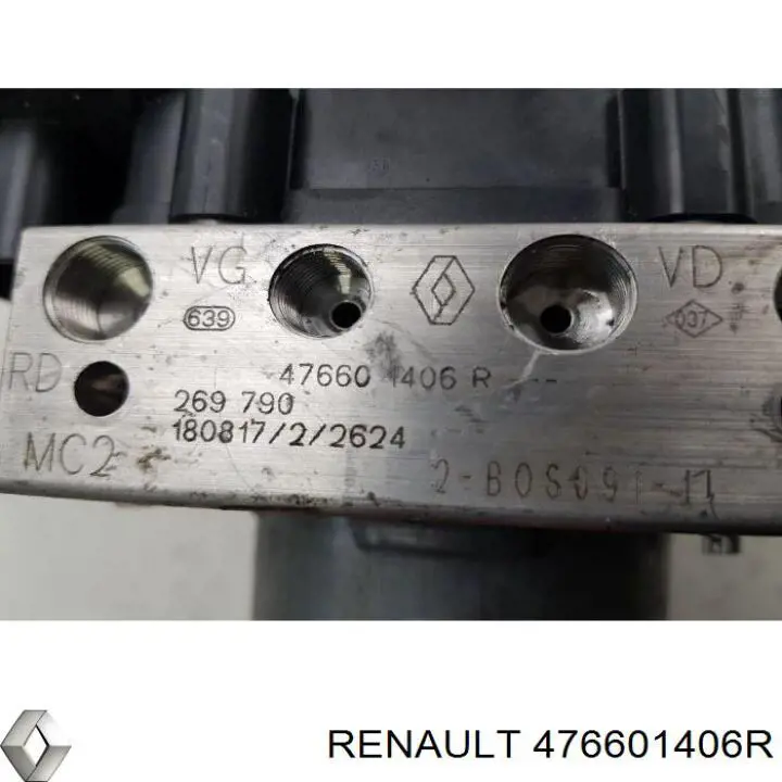 476601406R Renault (RVI) Unidade hidráulico de controlo ABS