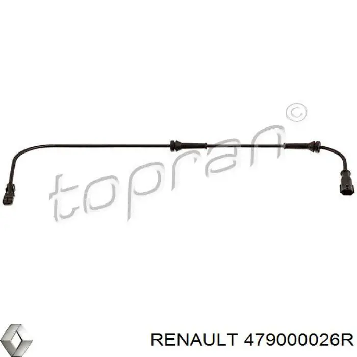 479000026R Renault (RVI) Sensor ABS traseiro esquerdo
