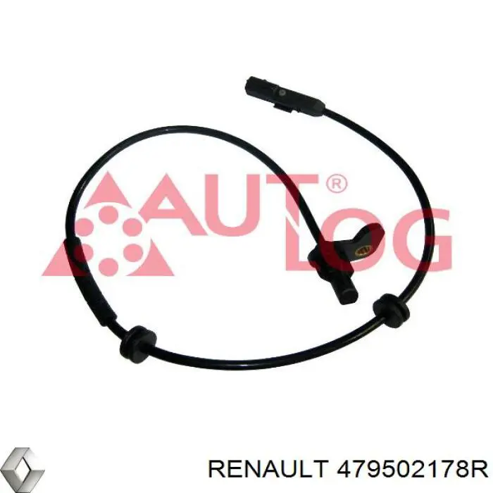 479502178R Renault (RVI) Sensor ABS traseiro direito