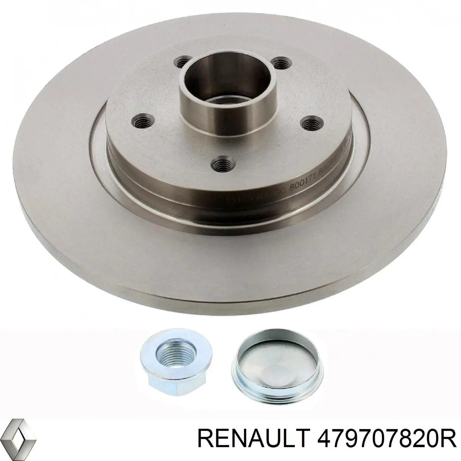 479707820R Renault (RVI) Disco do freio traseiro