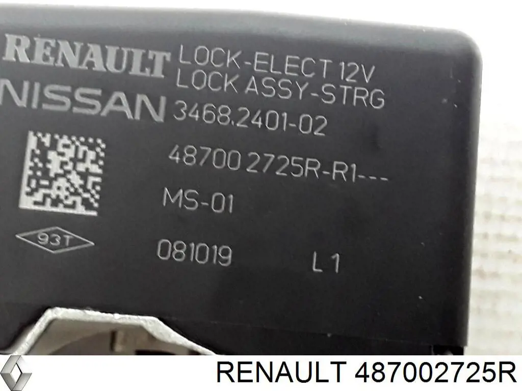 Mecanismo de bloqueio do volante de direção Nissan/Infiniti 487009397R preço, a partir de 59,70 USD