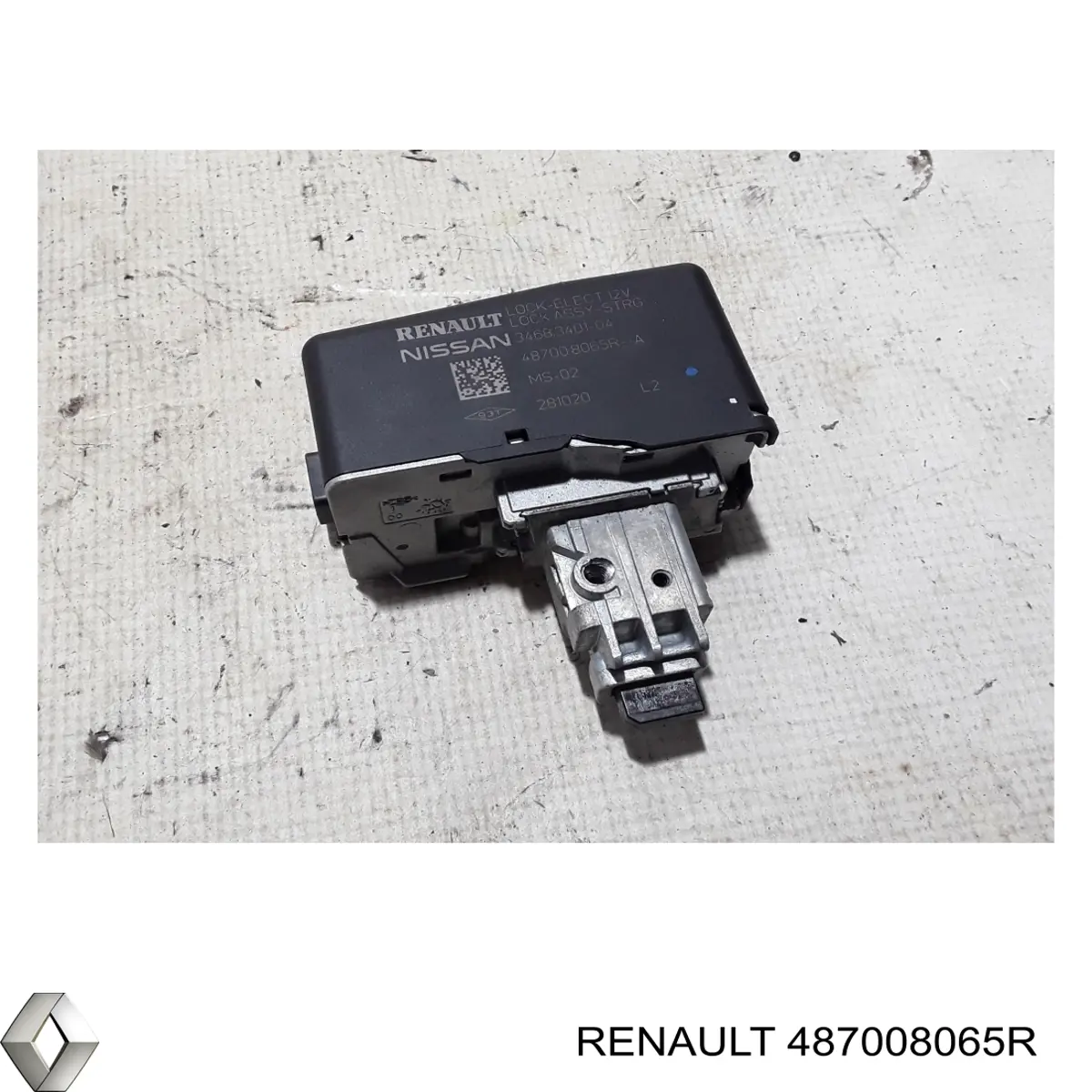 487008065R Renault (RVI) Mecanismo de bloqueio do volante de direção