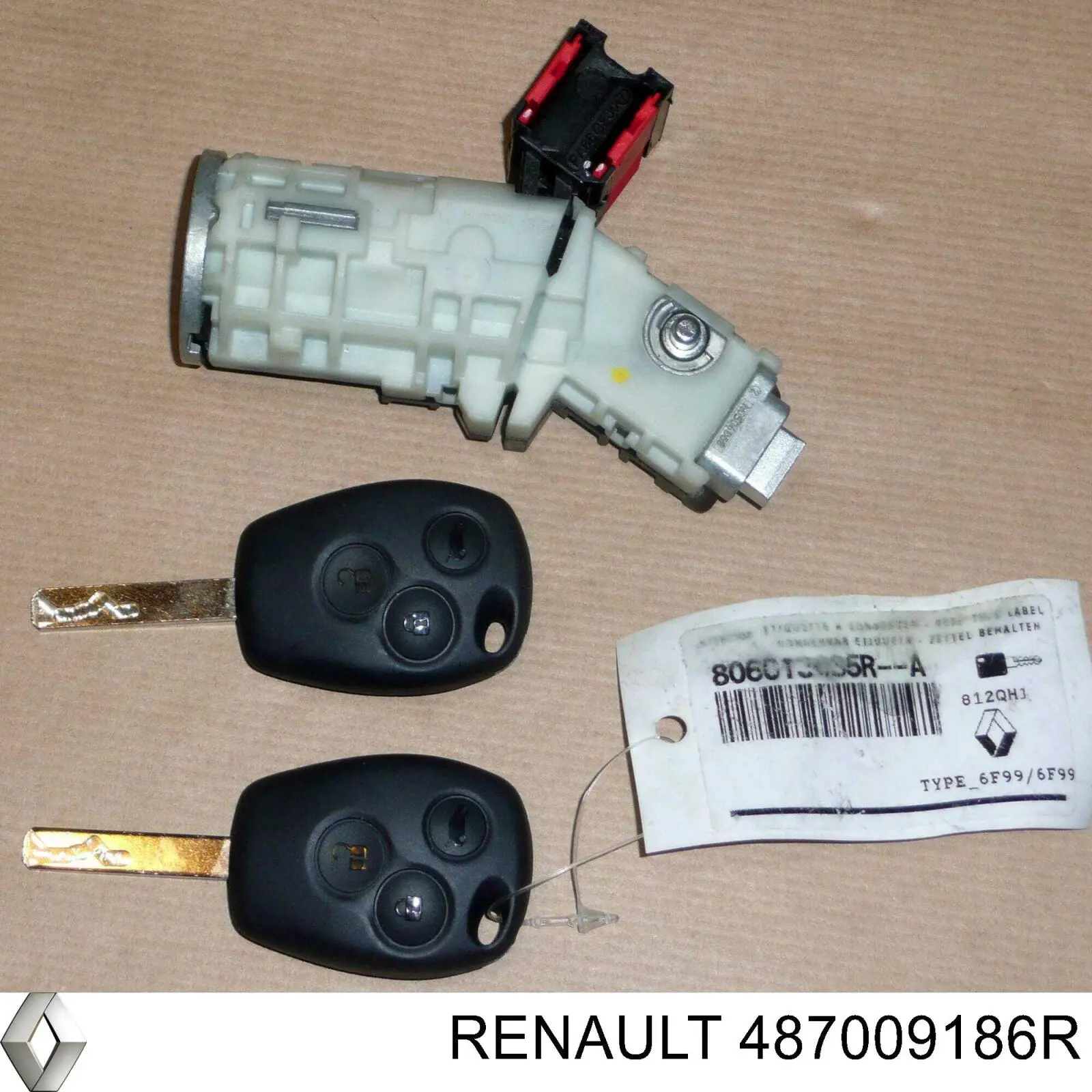 Grupo de contato de fecho de ignição Renault (RVI) 487009186R preço, a partir de 25,93 USD