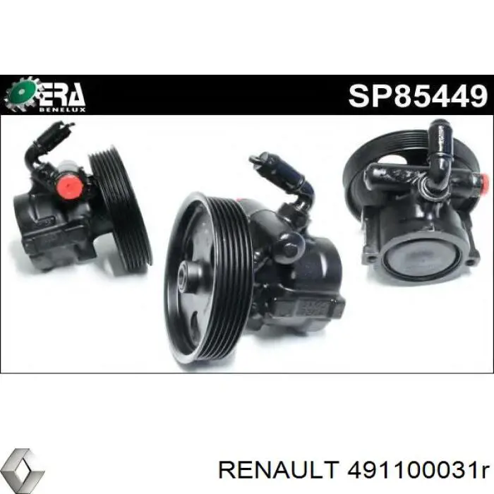 Bomba da Direção hidrâulica assistida Renault (RVI) 491100031R preço, a partir de 566,71 USD