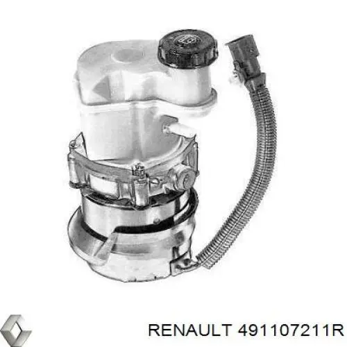 491107211R Renault (RVI) Bomba da Direção hidrâulica assistida