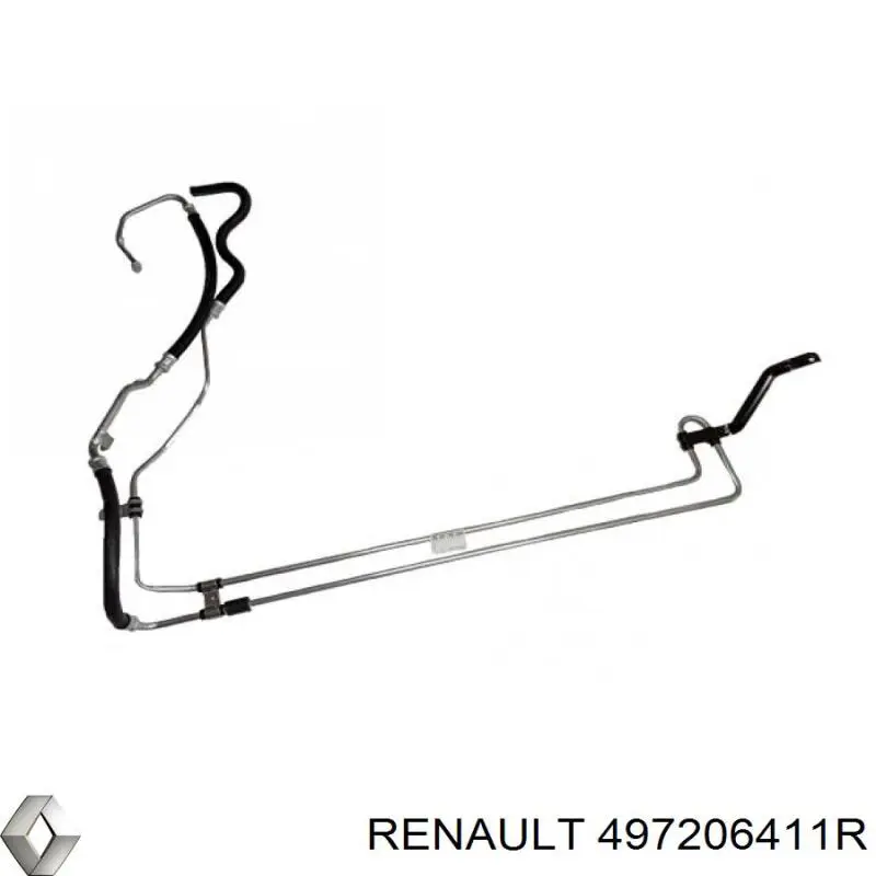 Compre 497206411R Renault (RVI) Mangueira da Direção hidrâulica assistida de pressão alta desde a bomba até a régua (do mecanismo)