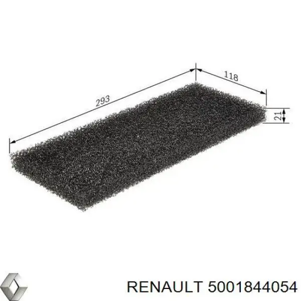 Filtro de salão Renault (RVI) 5001844054 preço, a partir de 11,79 USD