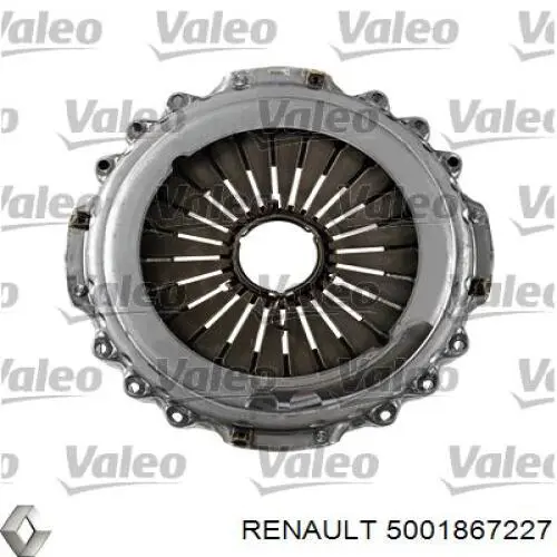 Kit de embraiagem (3 peças) Renault (RVI) 5001867227
