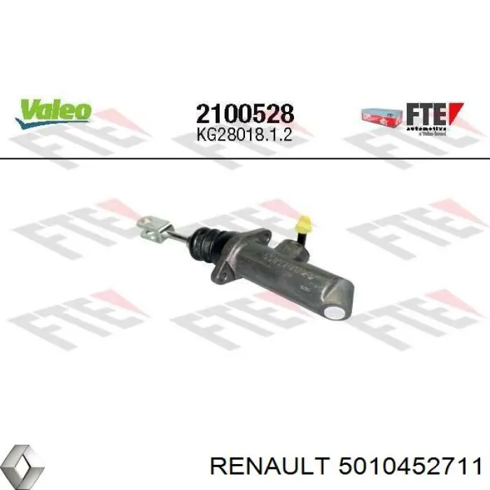 5010452711 Renault (RVI) Cilindro mestre de embraiagem