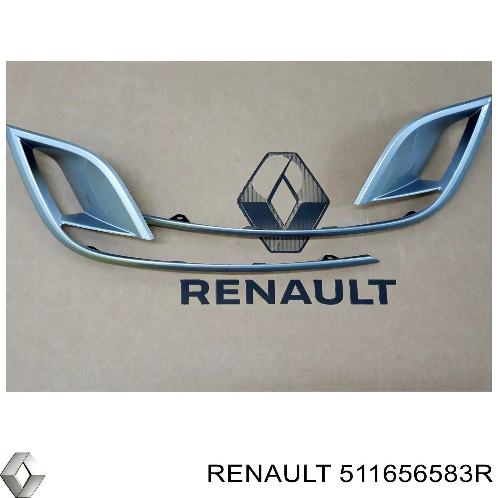 511656583R Renault (RVI) Tampão traseiro do pára-choque do gancho de reboque