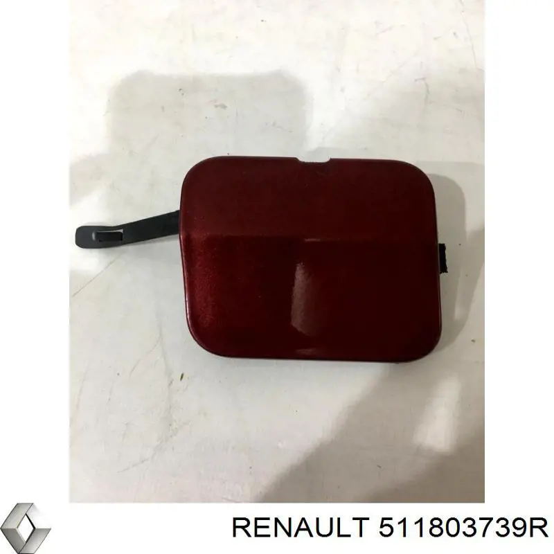 Tampão dianteira do pára-choque do gancho de reboque Dacia Sandero I BS0, 1
