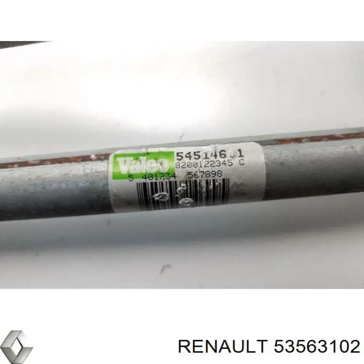 Compre 53563102 Renault (RVI) Motor de limpador pára-brisas do pára-brisas