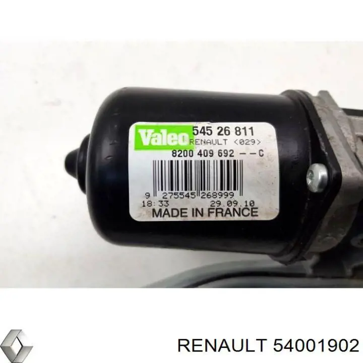 Compre 54001902 Renault (RVI) Motor de limpador pára-brisas do pára-brisas