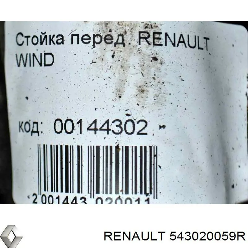 Amortecedor dianteiro 543020059R Renault (RVI)