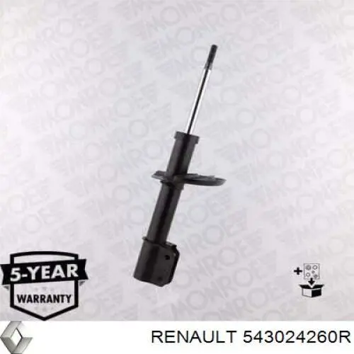 Amortecedor dianteiro Renault (RVI) 543024260R preço, a partir de 56,70 USD