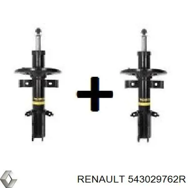 543029762R Renault (RVI) Amortecedor dianteiro