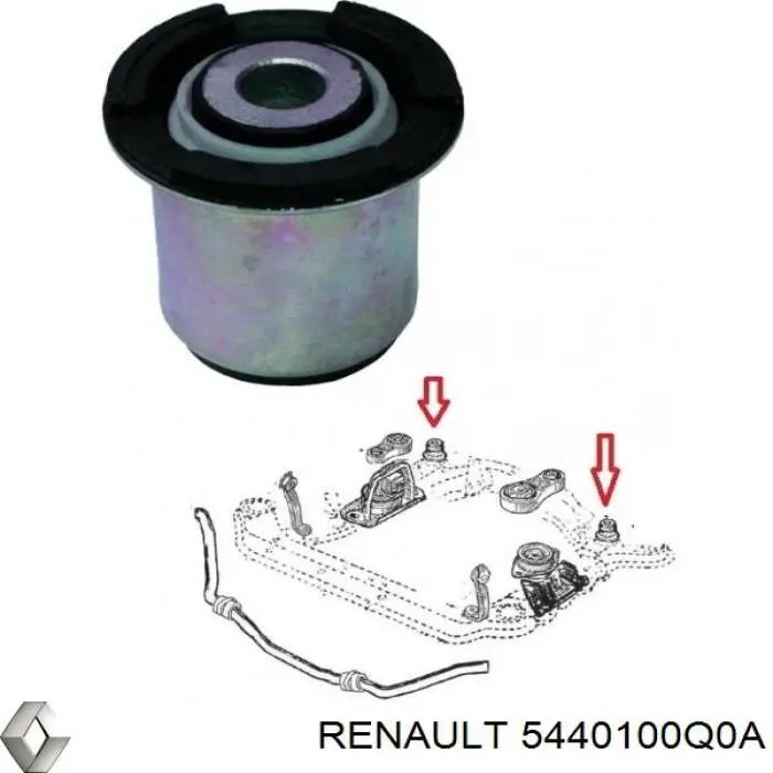Compre 5440100Q0A Renault (RVI) Viga de suspensão dianteira (plataforma veicular)