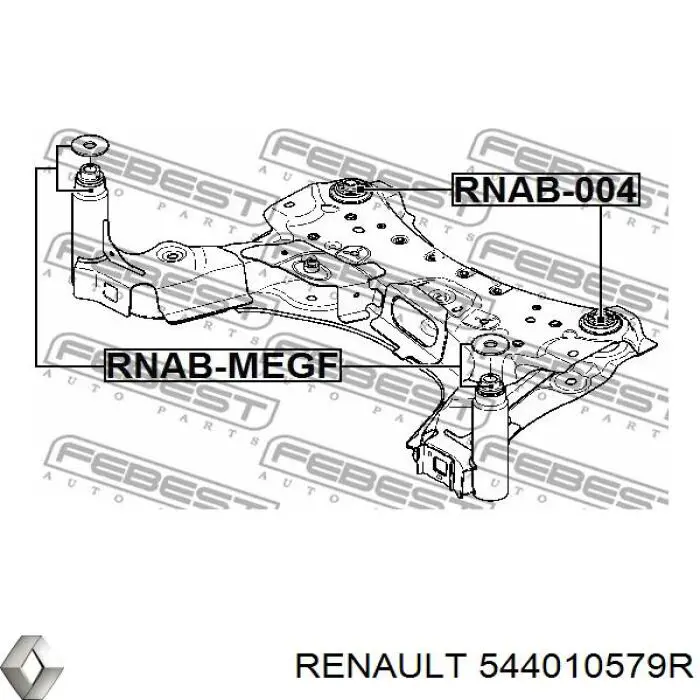 Viga de suspensão dianteira (plataforma veicular) Renault (RVI) 544010579R preço, a partir de 229,85 USD