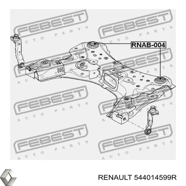 Viga de suspensão dianteira (plataforma veicular) Renault (RVI) 544014599R preço, a partir de 148,38 USD