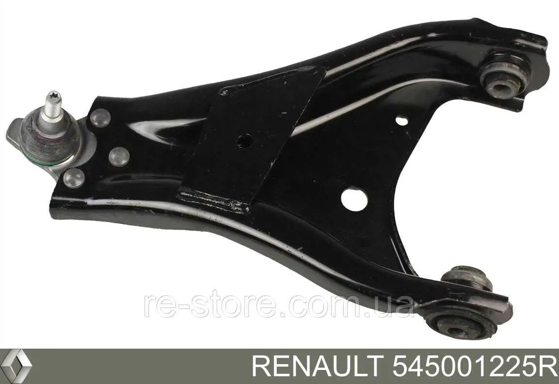 545001225R Renault (RVI) Braço oscilante inferior direito de suspensão dianteira
