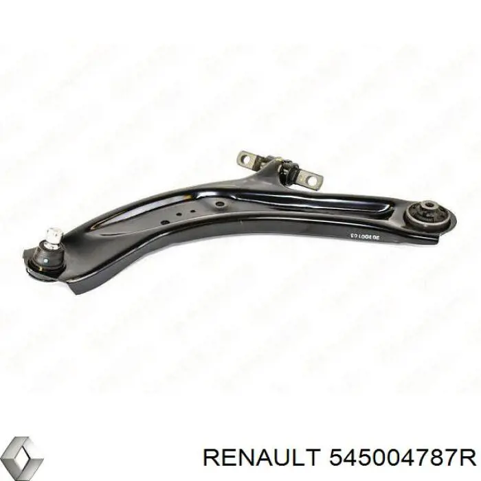 545004787R Renault (RVI) Braço oscilante inferior direito de suspensão dianteira