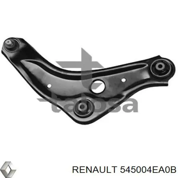 545004EA0B Renault (RVI) Braço oscilante inferior direito de suspensão dianteira
