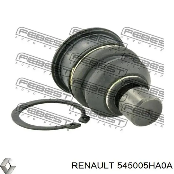 545005HA0A Renault (RVI) Braço oscilante inferior direito de suspensão dianteira