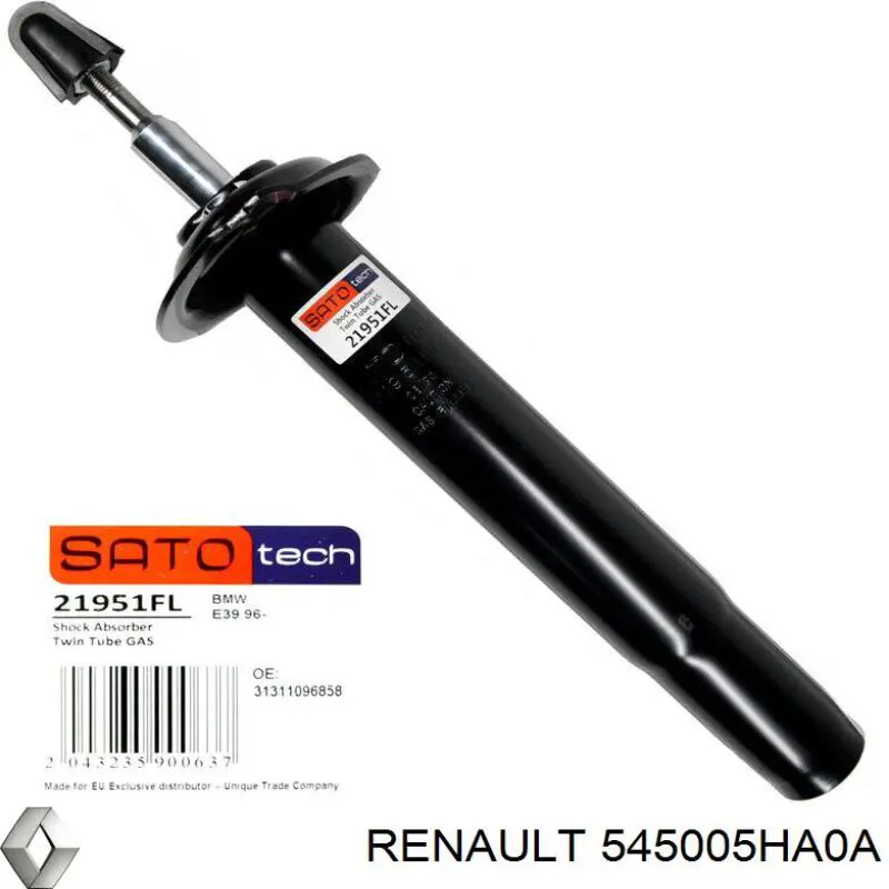 Braço oscilante inferior direito de suspensão dianteira Renault (RVI) 545005HA0A preço, a partir de 53,87 USD