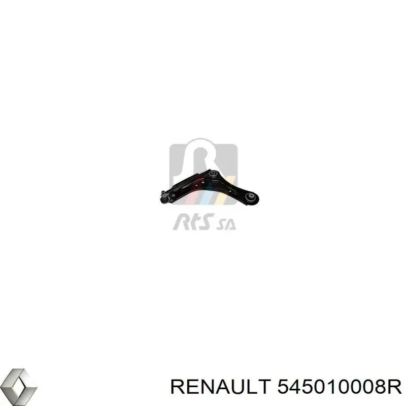 545010008R Renault (RVI) Braço oscilante inferior esquerdo de suspensão dianteira