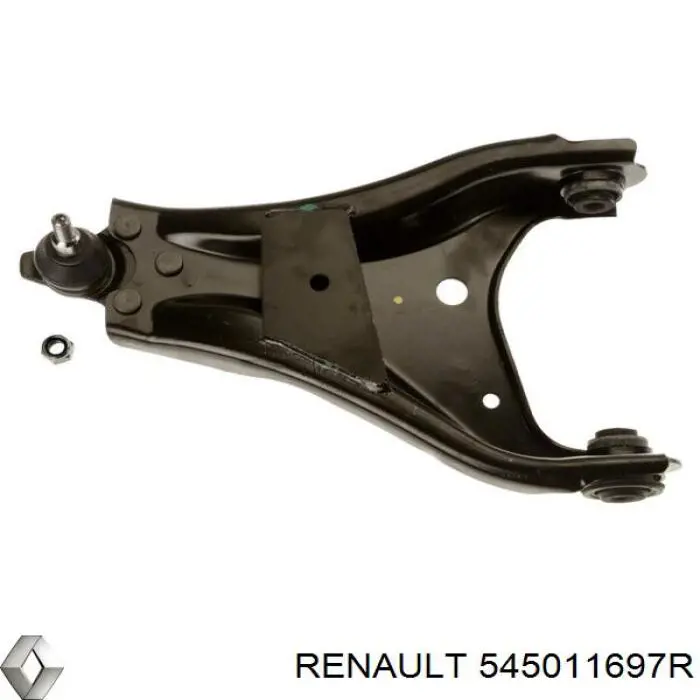 545011697R Renault (RVI) Braço oscilante inferior esquerdo de suspensão dianteira