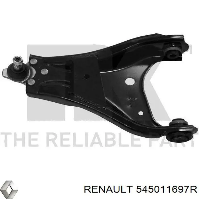 Braço oscilante inferior esquerdo de suspensão dianteira Renault (RVI) 545011697R preço, a partir de 57,34 USD