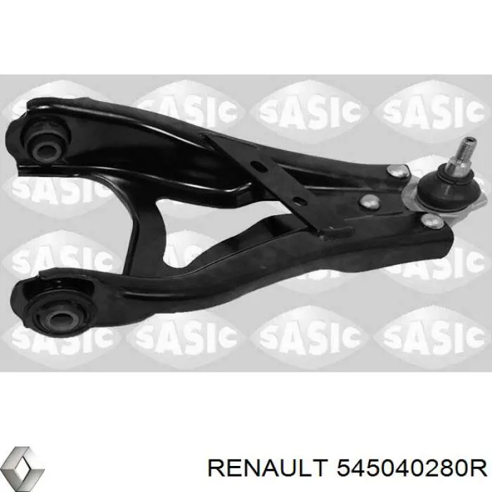 545040280R Renault (RVI) Braço oscilante inferior direito de suspensão dianteira
