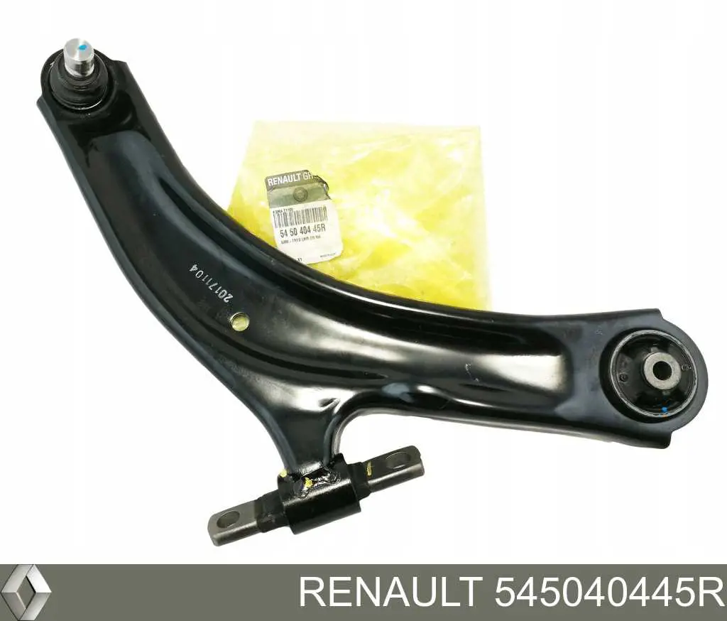 545040445R Renault (RVI) Braço oscilante inferior direito de suspensão dianteira