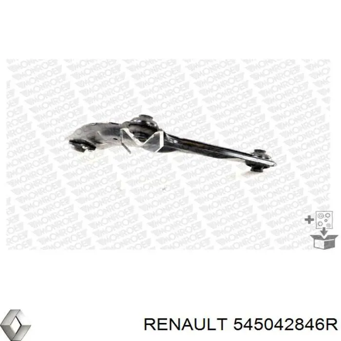 Braço oscilante inferior direito de suspensão dianteira Renault (RVI) 545042846R preço, a partir de 81,21 USD