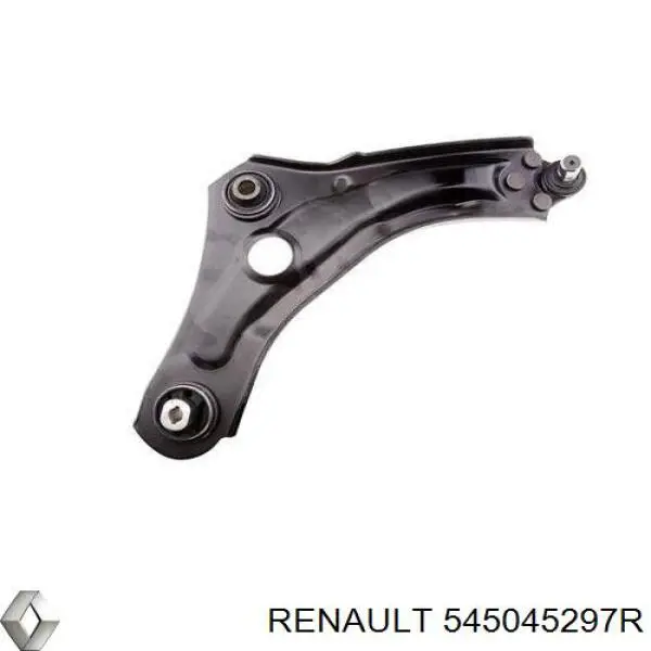 545045297R Renault (RVI) Braço oscilante inferior direito de suspensão dianteira