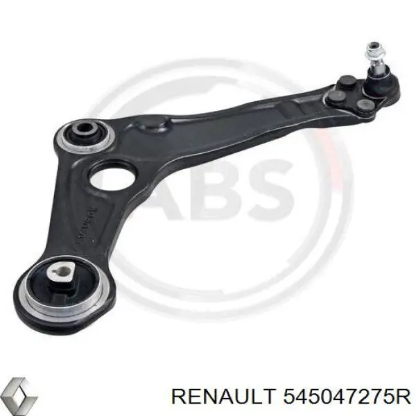 545047275R Renault (RVI) Braço oscilante inferior direito de suspensão dianteira