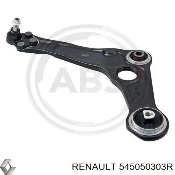 545050303R Renault (RVI) Braço oscilante inferior esquerdo de suspensão dianteira