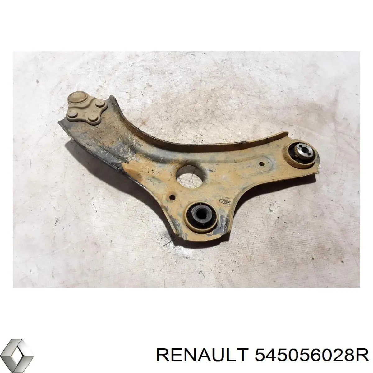Braço oscilante inferior esquerdo de suspensão dianteira 545056028R Renault (RVI)