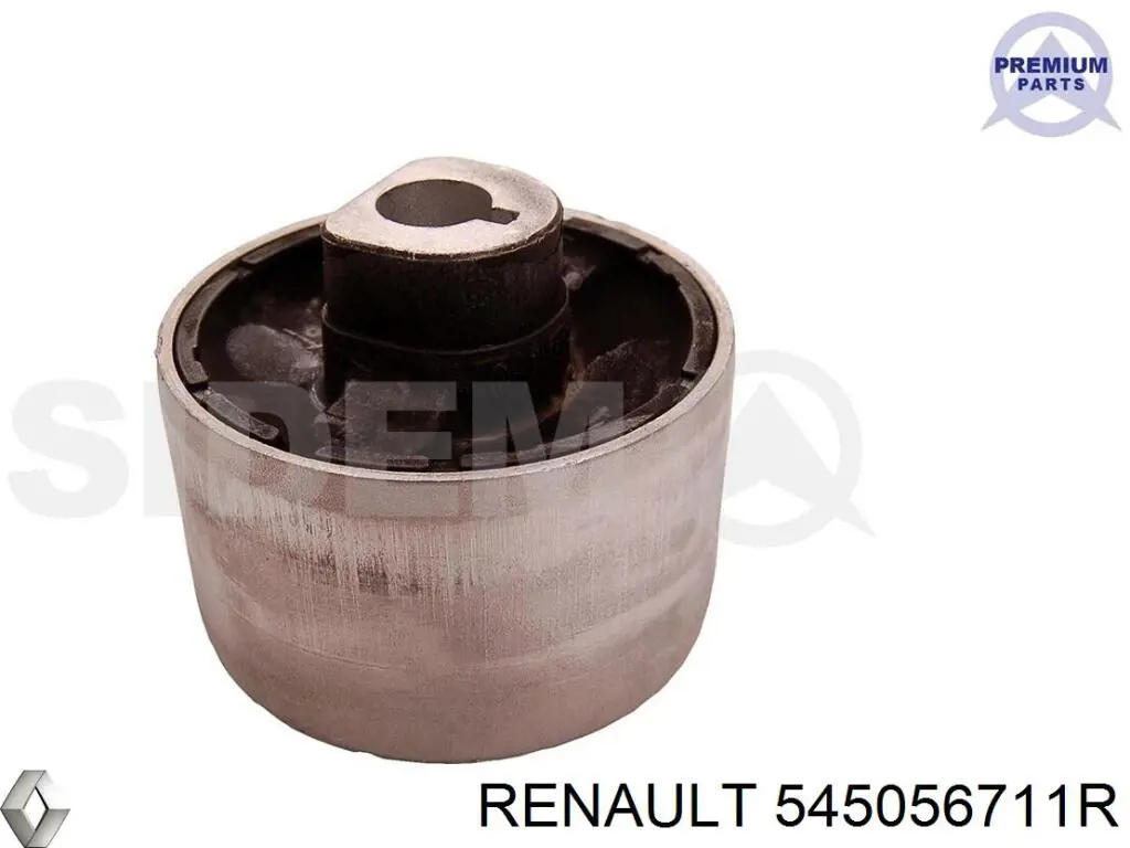 545056711R Renault (RVI) Braço oscilante inferior esquerdo de suspensão traseira