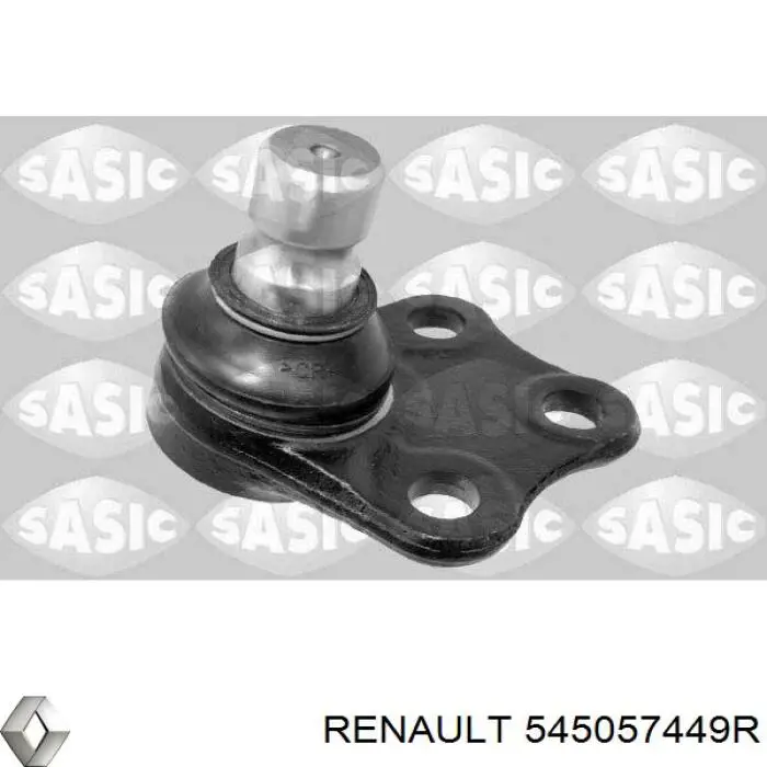 545057449R Renault (RVI) Braço oscilante inferior esquerdo de suspensão dianteira